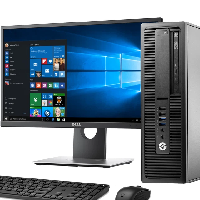 FAST COMPUTER I5 6th QUAD Wi-Fi DESKTOP PC & TFT SET 16GB WINDOWS 10 ...