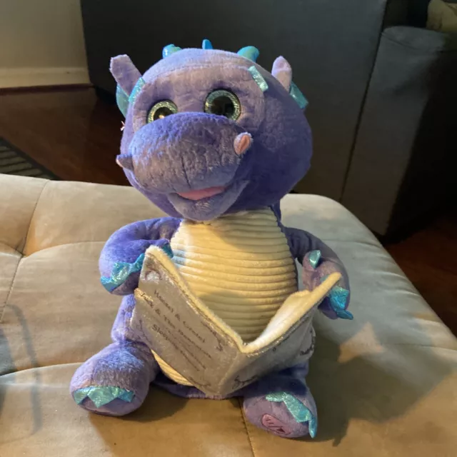 Cuddle Barn Dalton Storytelling Stuffed Animated Dragon Storytime Plush 11”