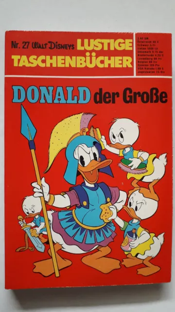 ERSTAUFLAGE Lustige Taschenbücher Nr.27 von 1974 Donald der Große - TOP Z0-1