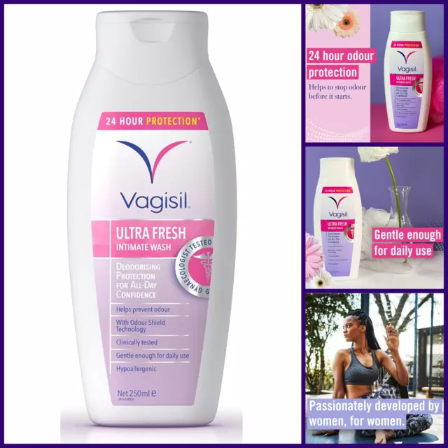 VAGISIL Ultra Fresh Intimate Wash for Daily Feminine Hygiene, 24 Hour Odour