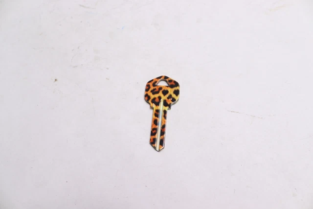 (10-Pk) Hy-Kyo Key Blank Leopard Print Brass 16010KW1-01