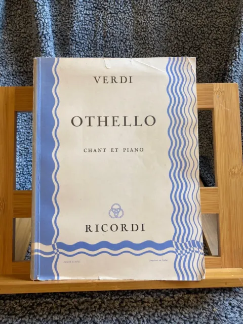 Verdi Othello partition chant piano francaise éditions Ricordi