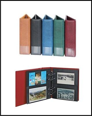 Album Carte Postale Lindner 1300PK-W Multi Collect Rouge + 30 Pochettes MU1312