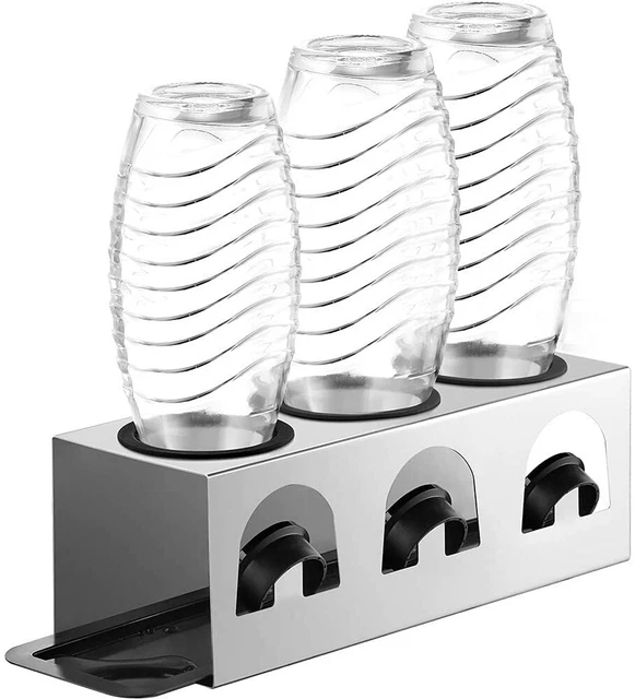 Ecooe 3er Abtropfhalter Für SodaStream Crystal Easy PET Edelstahl Flaschenhalter