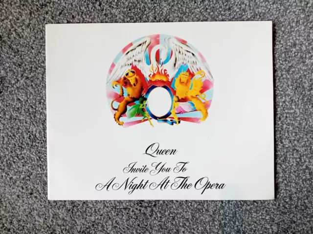 Queen 'A Night At The Opera' UK 1975 Concert Tour Programme - Excellent...