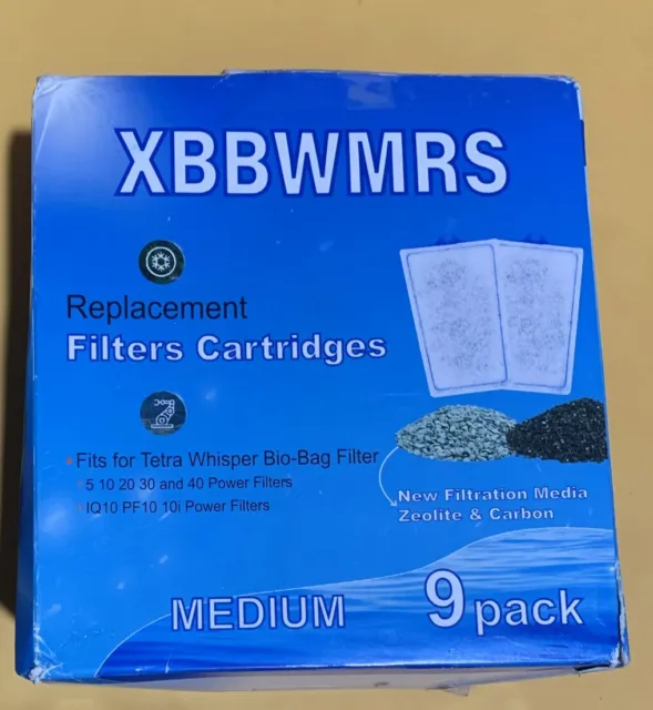 Xbbwmrs Replacement Filter Cartridges Medium 9 Pack New