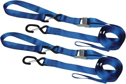 Ancra XC108-2P X-Series 1 1/4in. Cam Buckle Tie Downs Blue Cam Buckle Tie-Down