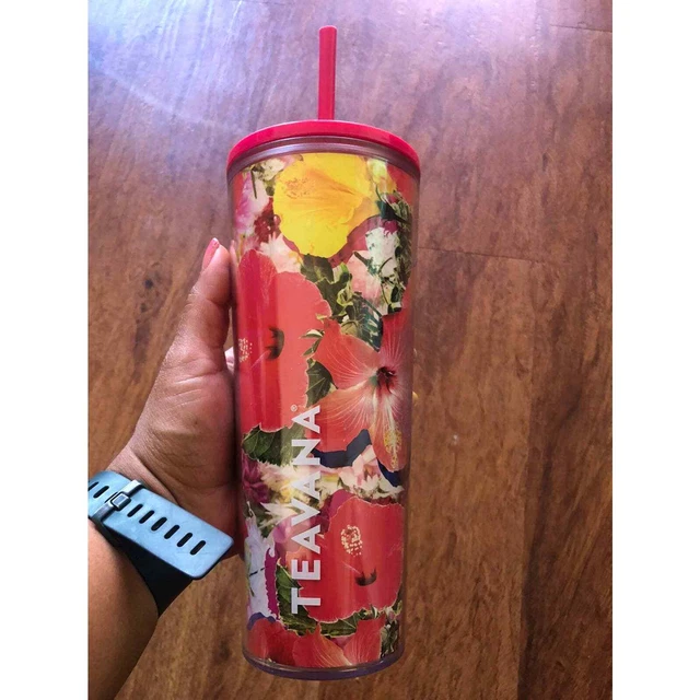 Tevana tumbler pink hibuscus cup