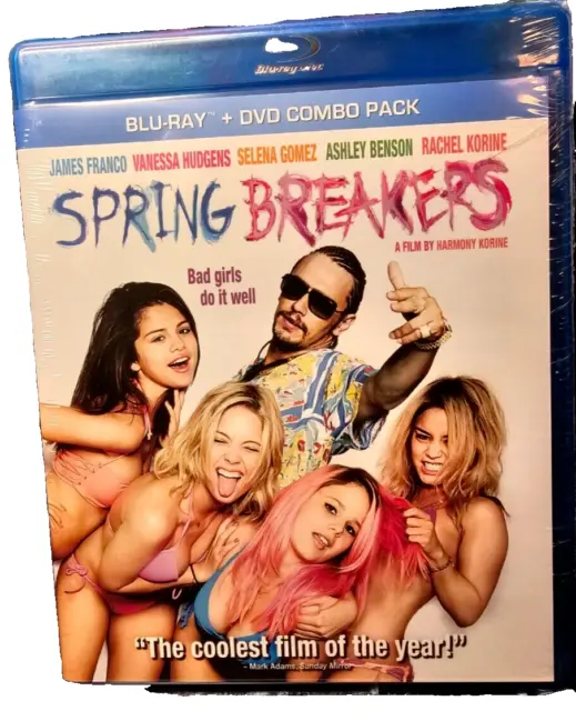 Spring Breakers (Blu-ray/DVD, 2013) Vanessa Hudgens, Selena Gomez, James Franco
