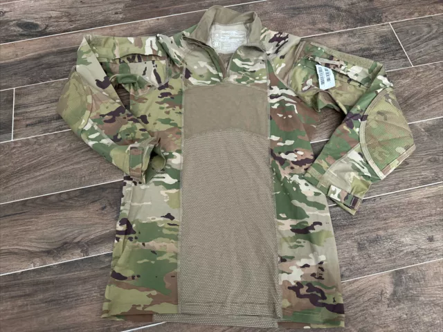 NWT US Army 1/4 Zip FR Combat Shirt OCP USGI Flame Resistant  ACS Small Mens
