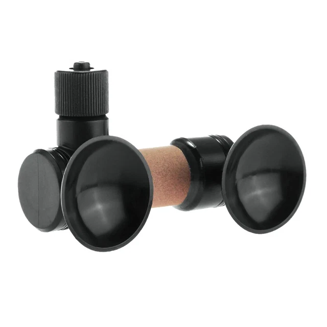 Difusor de CO2 de plástico para acuario teselador doble ventosa atomizador (L)