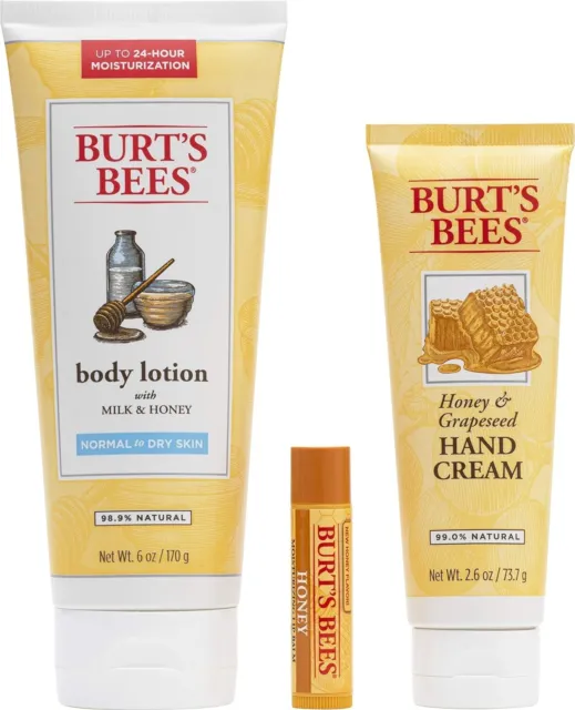 Coffret Cadeau Soin corps, mains et lèvres - Burt’s Bees - Pot de Miel