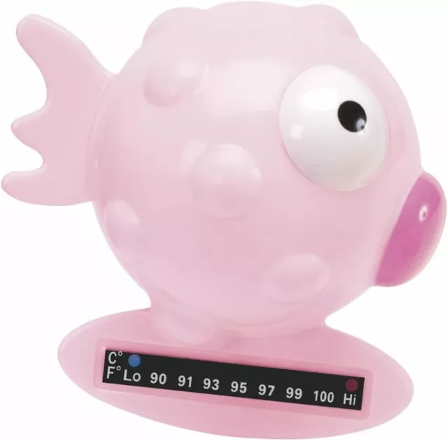 Chicco / Fish Bath Thermometer / 0 Months+ / Pink / Perfect For Also A Toy