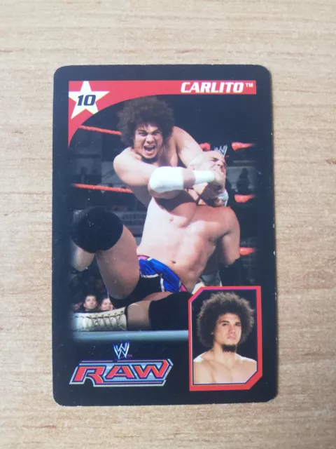 Rare Card Wrestling Wwe Raw Smack Down W / N°10 Carlito