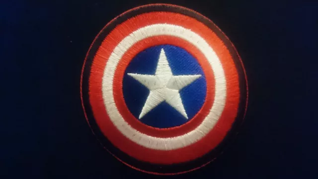 Patch Aufnäher Aufbügler Captain AMERICA Marvel DC Comics Avengers Ø7cm