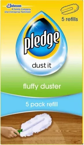 Pledge Dust It Fluffy Duster Refills - 5 Pack - Removes Dust And Allergens