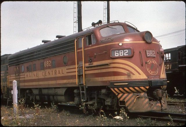 MEC Maine Central 682 Rigby, ME 1963 duplicate slide