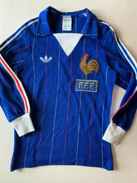 Maillot Vintage Collector Adidas Equipe De France // Saison 1980-82