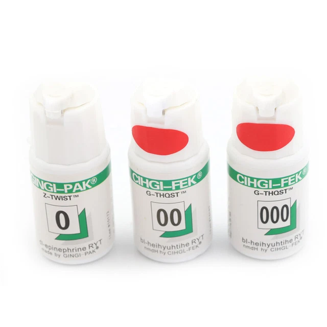 1 Bottle Dental Gingival Retraction Cord Packing size 0 00 000{