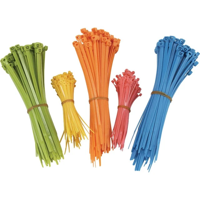 Surtido de corbatas de cables de nailon de bloqueo automático (500 piezas) suministro de SIM ZMX-BD01,