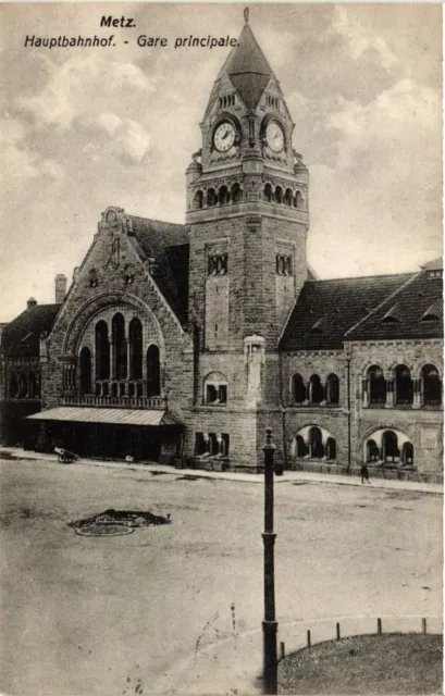 CPA AK METZ Central Station - Gare Principal (393241)
