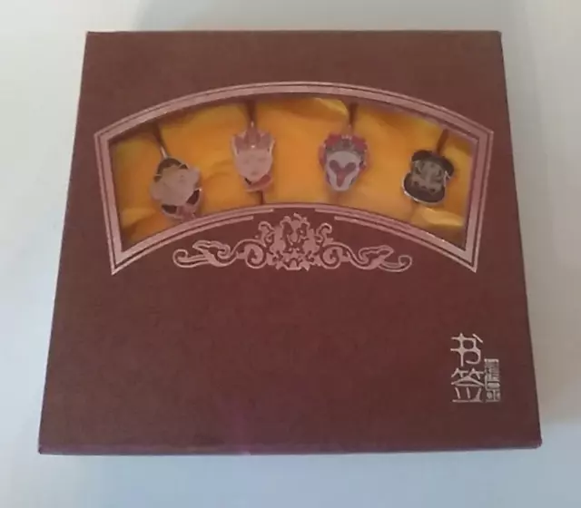In Box Asian Theatrical Character Bookmark Set of 4