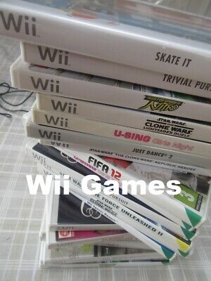 Nintendo Wii Games Acceptable Condition Tested Working Multi Listing