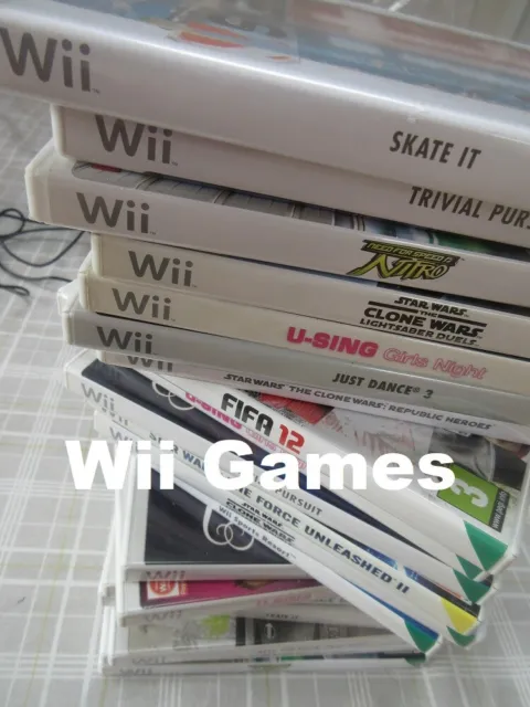 Nintendo Wii Games Good Condition Tested Working Multi Listing