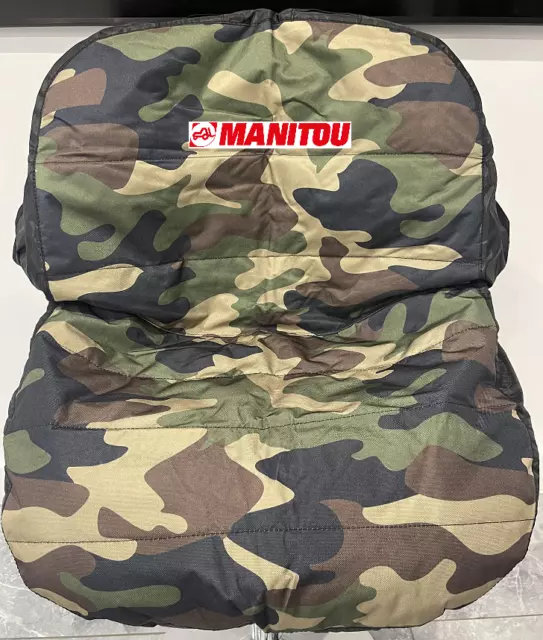 🔥🔥 Will Fit MANITOU Logo Heavy Duty Telehandler Seat Cover in CAMO | SALE 🔥🔥