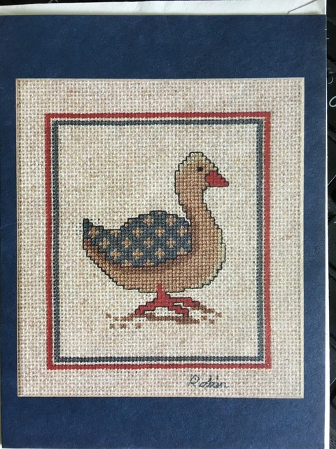 Graphique Greetings - Goose (1983) - tarjeta de patrón de punto de cruz