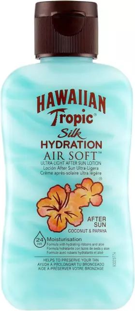 Hawaiian Tropic Silk Hydration Air Soft After Sun Lotion Coconut Papaya Mini, 60