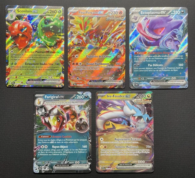 3 cartes ex assorties Pokémon ultra rares - authentiques ! - France