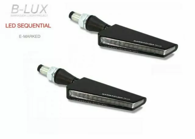 Barracuda Coppia Frecce Universali Sequenziali Led Sq-Led B-Lux [Nero]