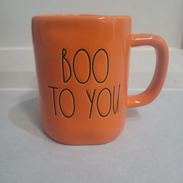 Rae Dunn Halloween Mug Orange Mug Ceramic - BOO TO YOU