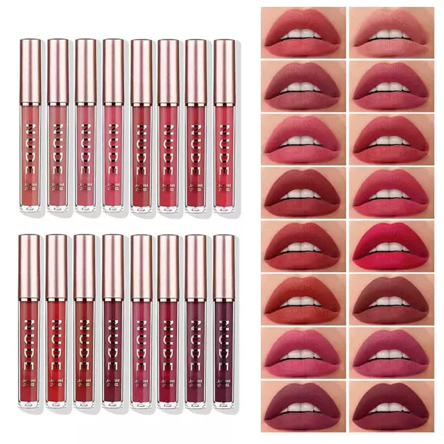 Matte Liquid Lipstick Makeup Set Velvety Long Lasting Waterproof High Pigmented 2