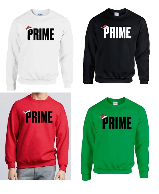kids Prime funny xmas christmas jumper sweatshirt