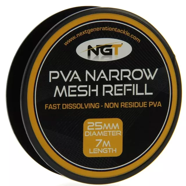 NGT PVA Mesh Narrow Refill 25mm x 7 Metres Mesh Carp Fishing