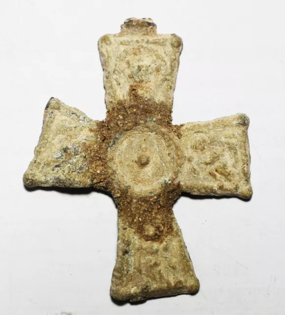 Zurqieh - As24258- Ancient Byzantine. Lead Cross. 800 - 1000 A.d