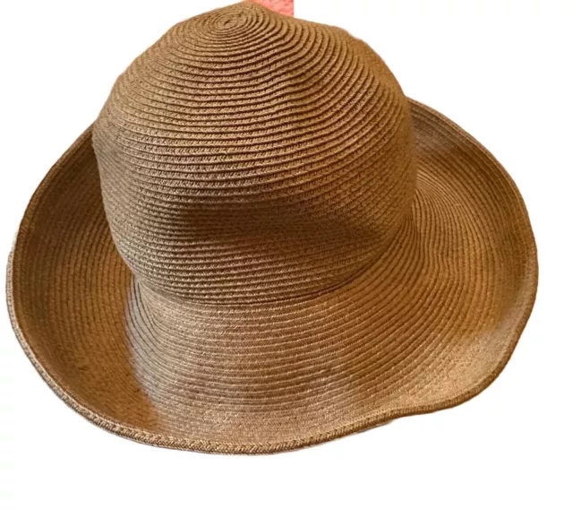 Eric Javits Womens Hat Squishee Packable Sun Natural Black
