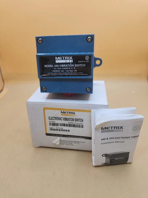 Metrix Electronic Vibration Switch Model 440SR-2000-0000