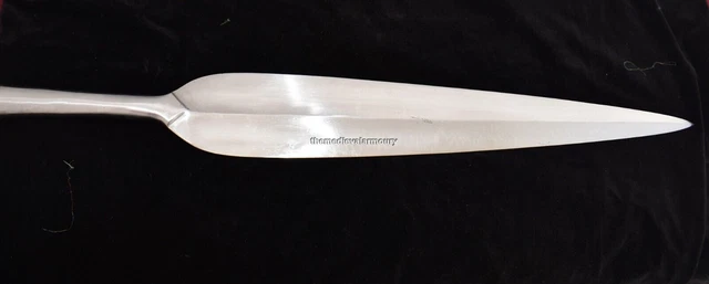 Hand Forged Large Steel Zulu Iklwa Spearhead 30''