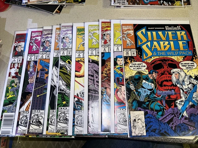 Silver Sable - Lot of 1-10,13,15-17,20,21,24 Marvel 1992  avg vf lot