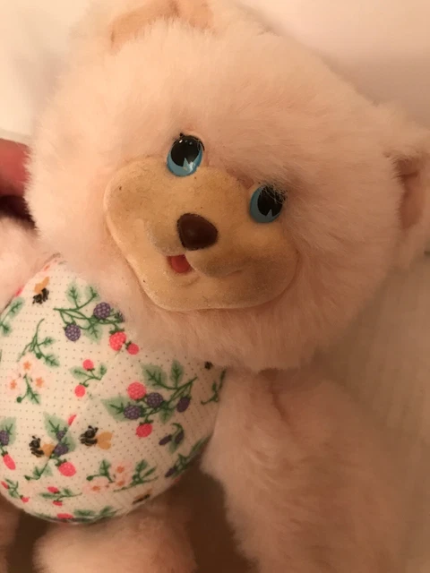 Fisher Price Sarahberry Plush Bear Toy Doll Pink Vintage Stuffed Animal Berry 3