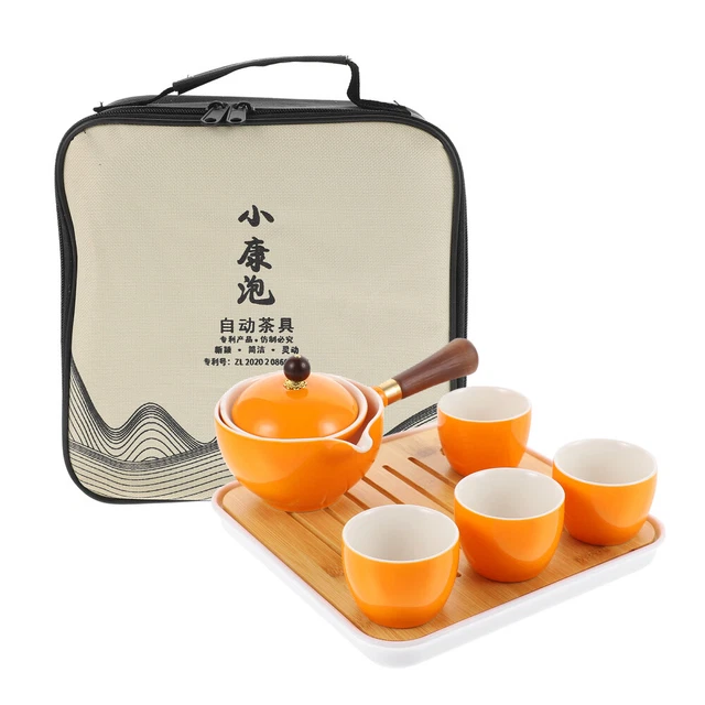 Set fornelli da tè in legno set da viaggio kungfu teiera ceramica in porcellana caffè