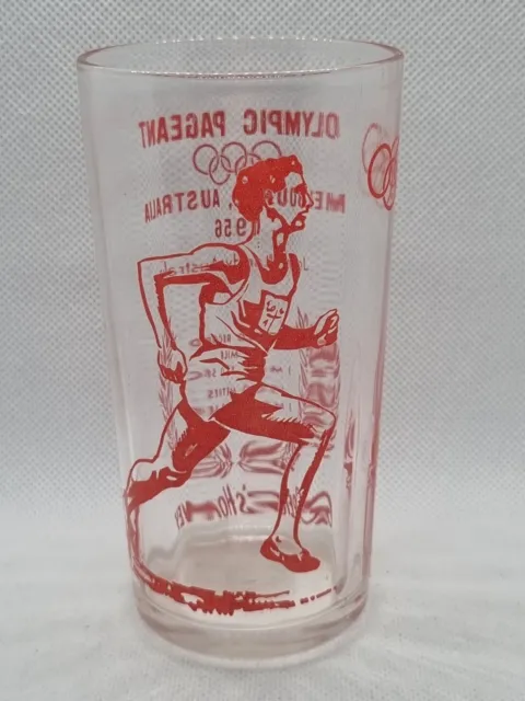 John Landy Australia 1956 Melbourne Olympic Greig's Honey collectable glass