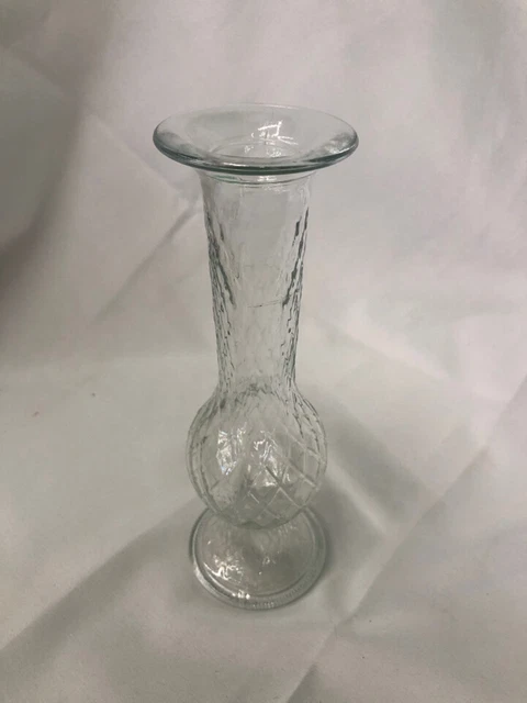 Jarrón De Colección Con Patrón De Diamantes.
