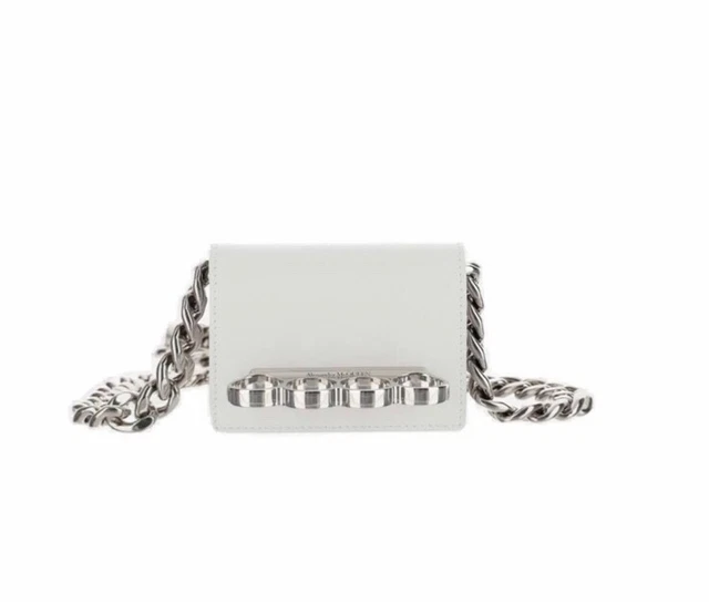 Alexander Mcqueen Four Ring Micro Bag White NWT Alexander Mcqueen Four Ring Micro Bag White NWT