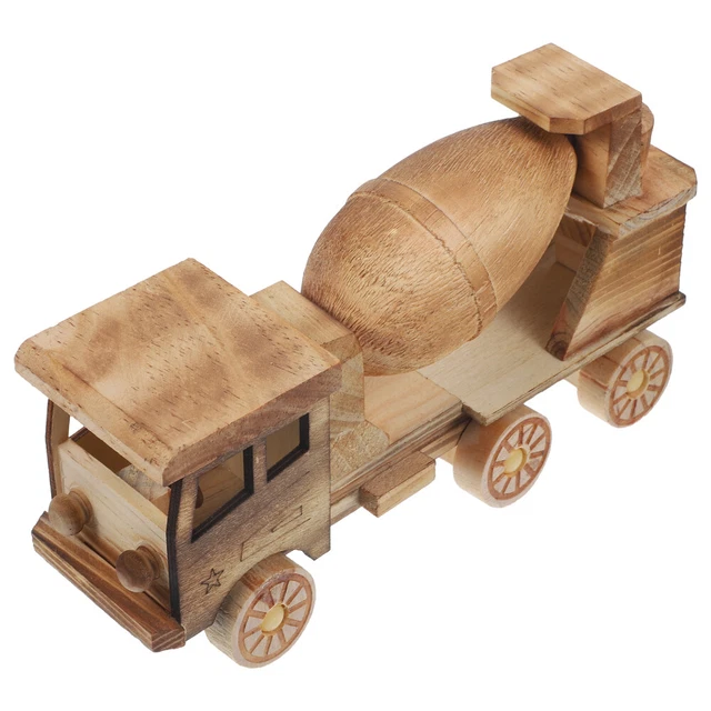 Modelo tanque de cemento hormigonero camión modelo de madera depósito de cemento camión niño