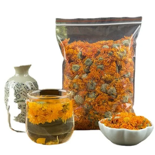 Green Herbal Tea Chinese Dried Marigold Tea Calendula Officinalis Flower Tea