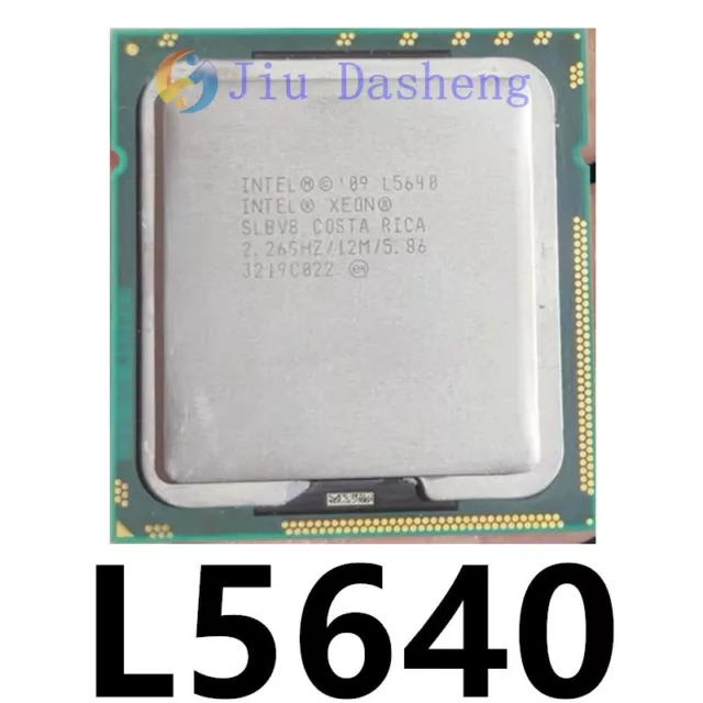 Intel Xeon L5640 12 MB 2.26 GHz LGA1366 6 cores 12 threads SLBV8 CPU Processor